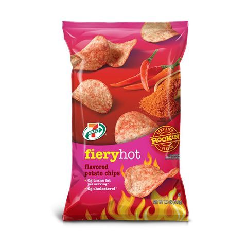 Order 7 Select Fiery Hot Potato Chips 2.5oz food online from 7-Eleven store, McKinney on bringmethat.com