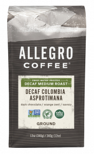 Order Decaf Colombia Asprotimana (12 oz.) food online from Allegro Coffee Company store, Oklahoma City on bringmethat.com
