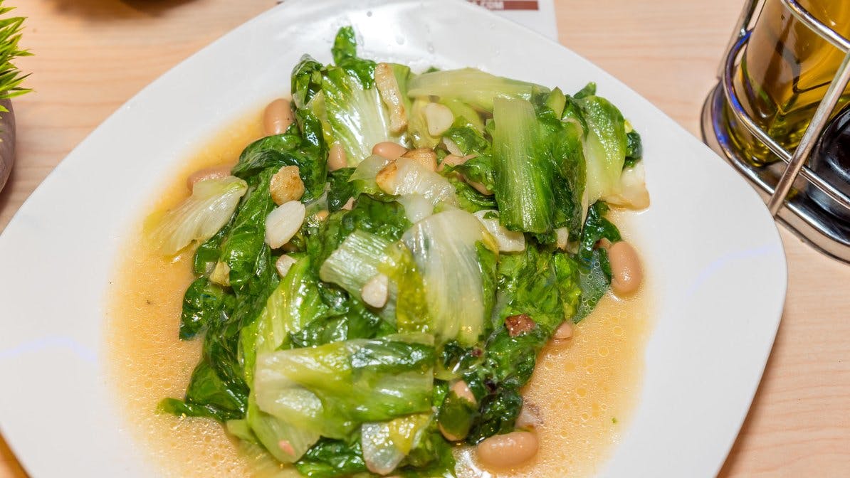 Order Escarole & Cannellini Beans - Side food online from Fusilli store, Miller Place on bringmethat.com
