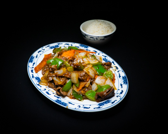 Order B3. Green Pepper Steak with Onion food online from Sam Cafe store, Houston on bringmethat.com