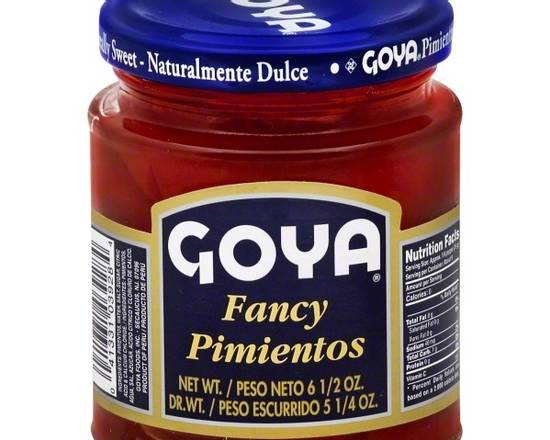 Order Goya Roasted Pimientos (12 oz) food online from Ctown Supermarkets store, Uniondale on bringmethat.com