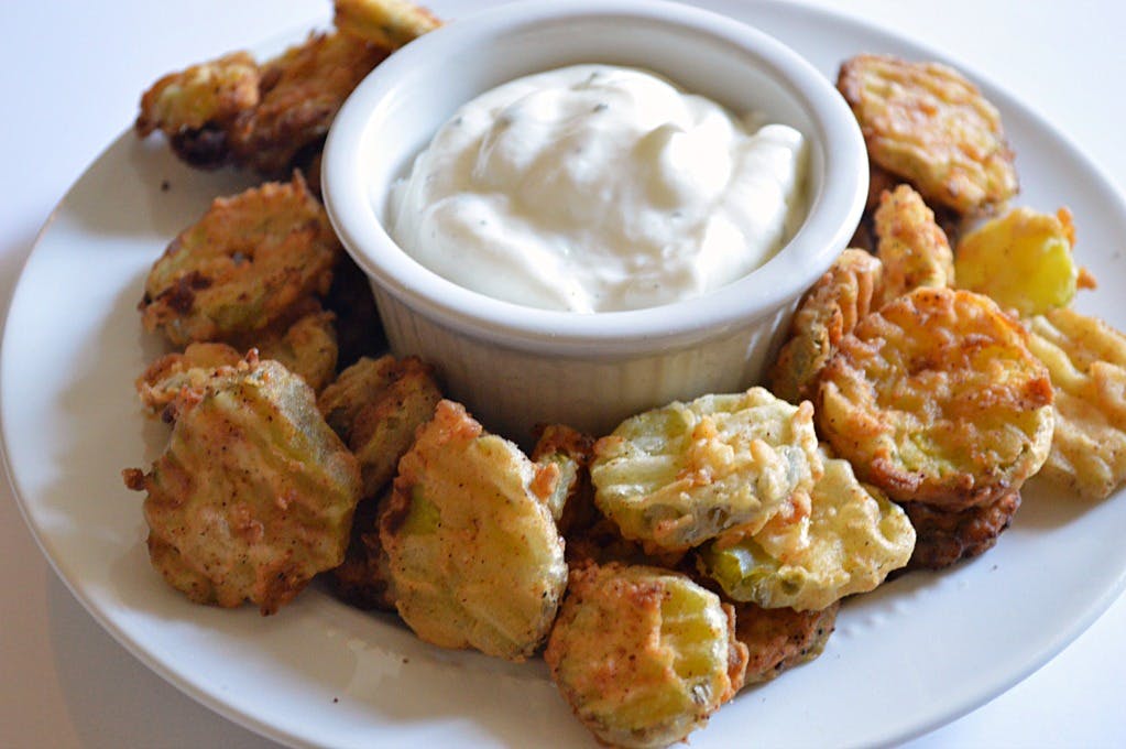 Order Fried Pickles - Appetizer food online from Whit's End 48 store, Taylorville on bringmethat.com