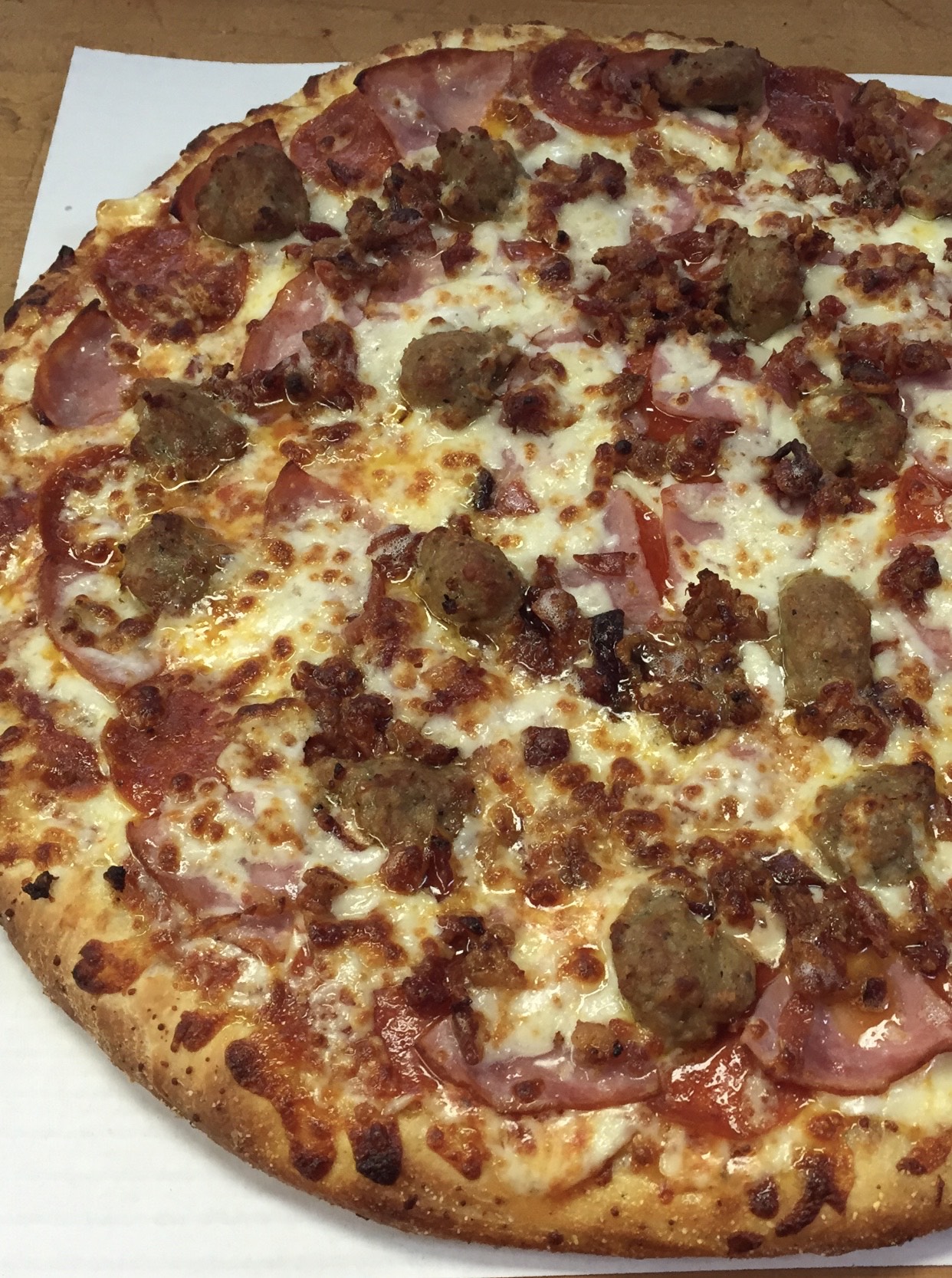 Order All Meat Pizza food online from Marco Pizza store, Lewis Center on bringmethat.com
