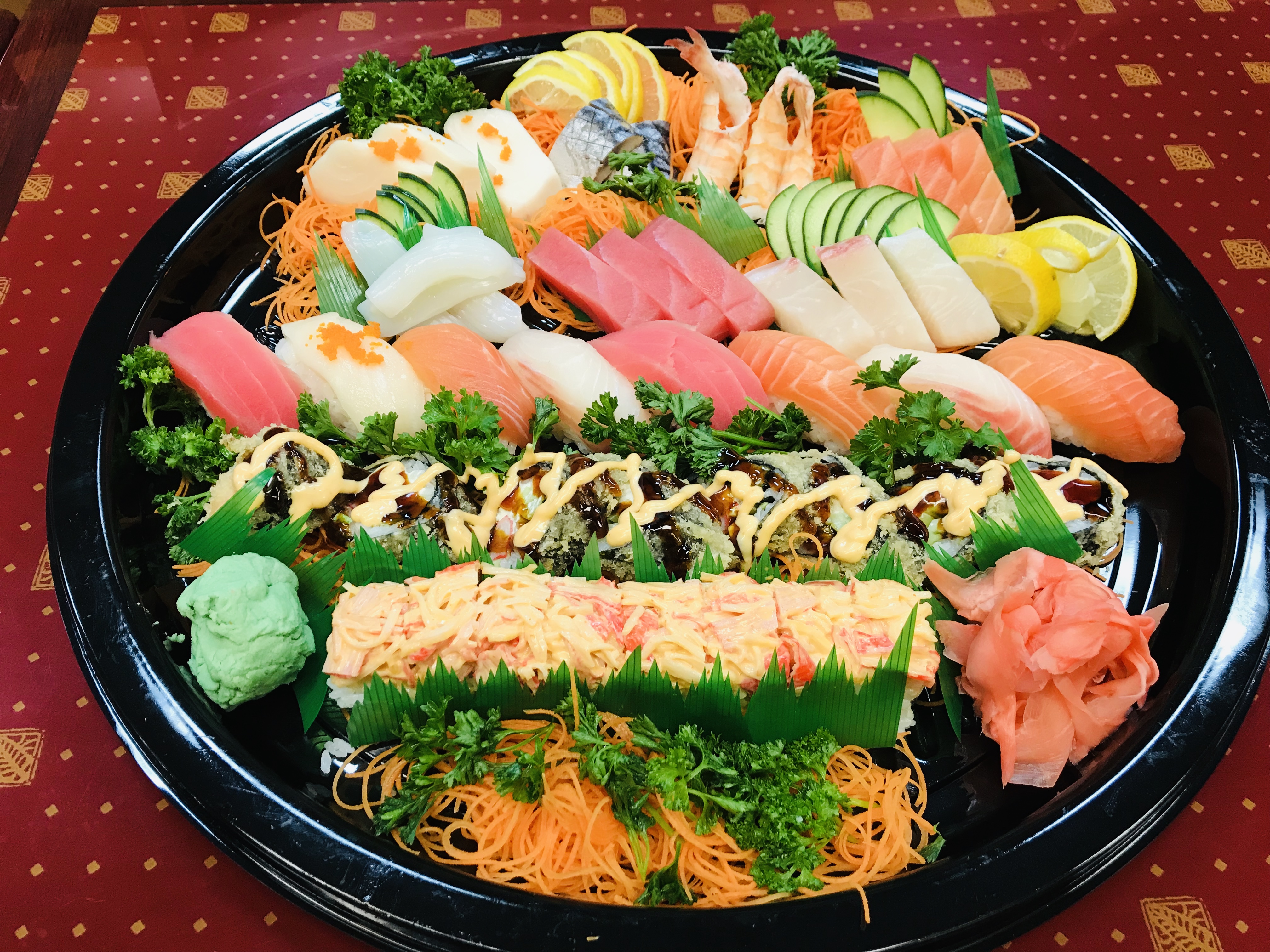 Order Sushi and Sashimi Love Boat for 3 food online from Ling Sushi store, Topeka on bringmethat.com