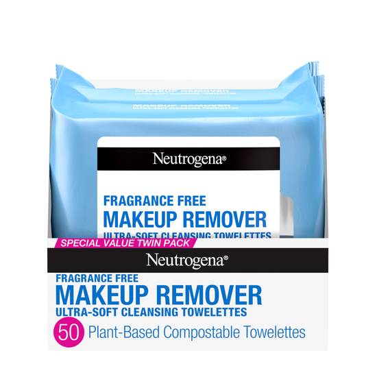 Order Neutrogena Fragrance Free Makeup Remover Facial Wipes, 25CT, 2 Pack food online from CVS store, INGLEWOOD on bringmethat.com