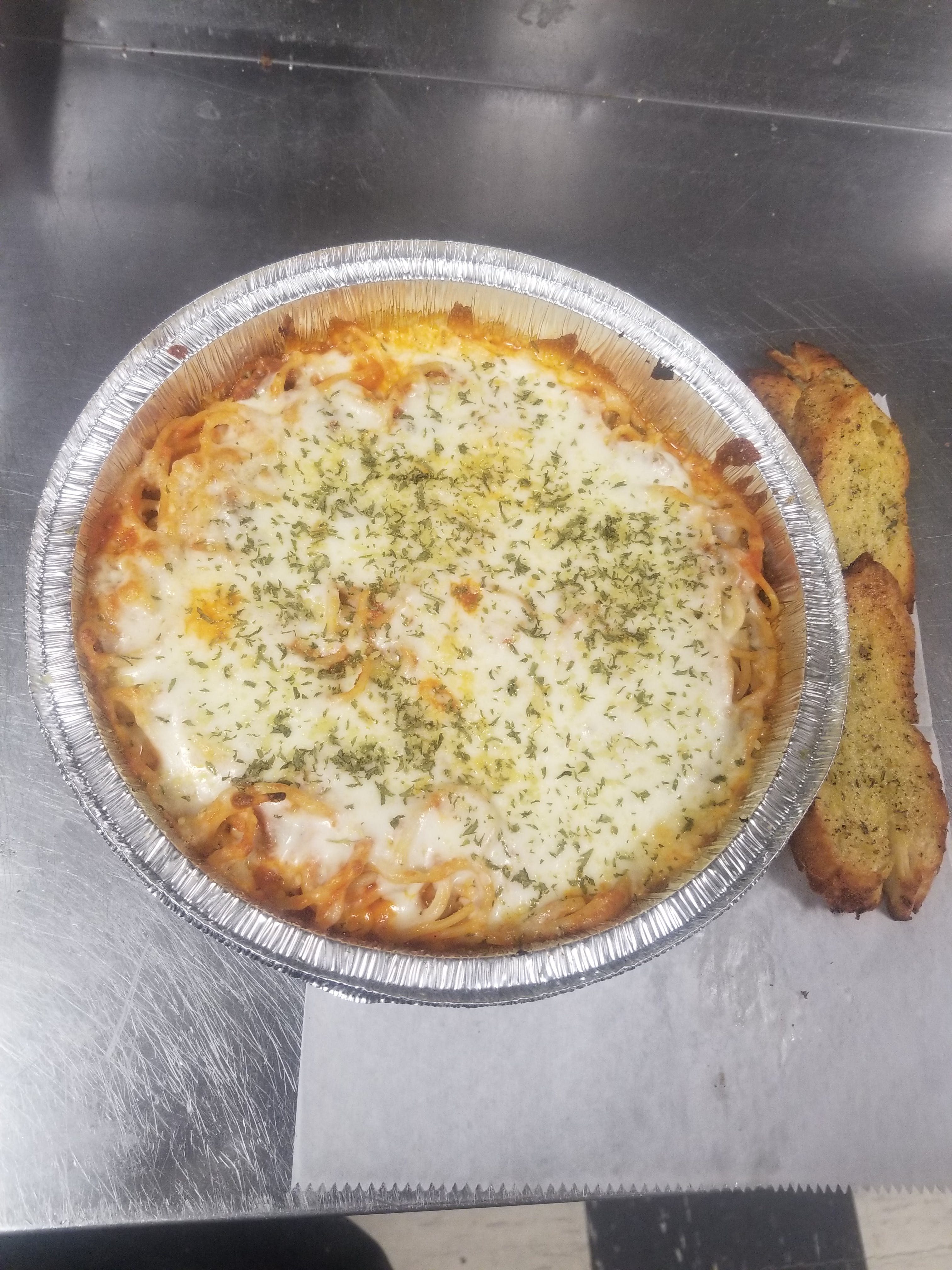 Order Baked Spaghetti With Meatballs Special - Special food online from Queens Pizza & Subs store, Greensboro on bringmethat.com