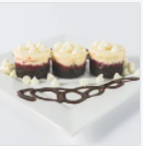 Order 1 Dozen Red Velvet Cheesecake Minis  food online from Masterpiece Desserts store, Houston on bringmethat.com