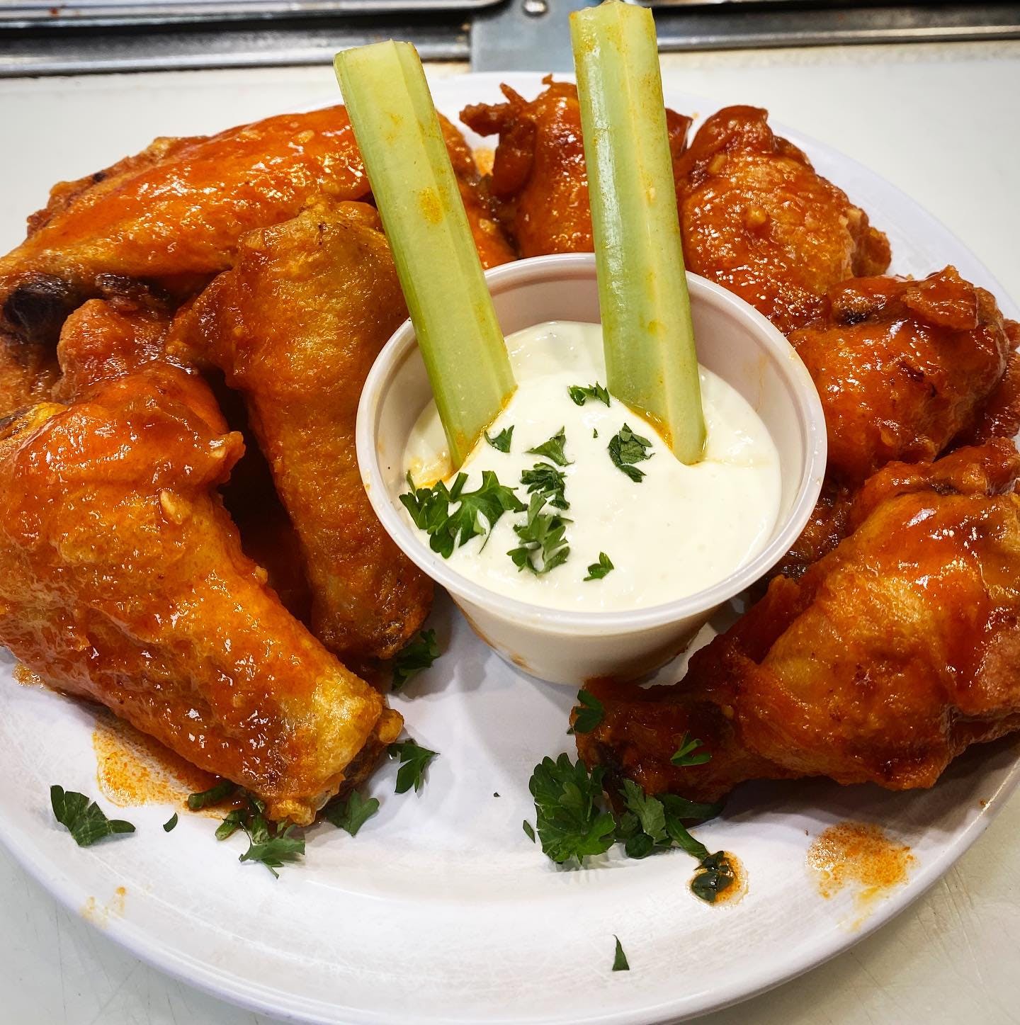 Order Buffalo Wings - Regular 10 Pieces food online from The Grotto Pizzeria store, New York on bringmethat.com