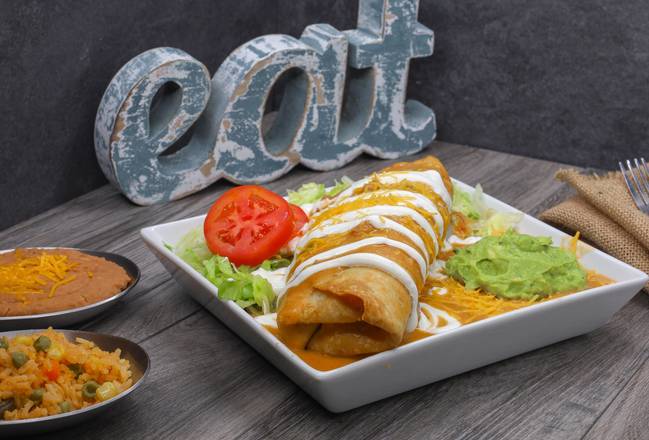 Order Chimichanga food online from Taco River store, Denver on bringmethat.com