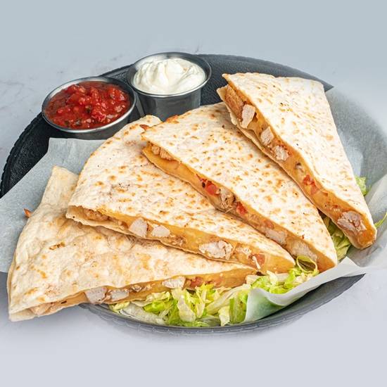 Order Monterey Chicken Quesadilla food online from Hurricane Grill & Wings store, Hauppauge on bringmethat.com