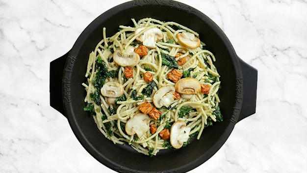 Order Kale and Spinach Teppan Pasta food online from Pepper Lunch store, Irvine on bringmethat.com