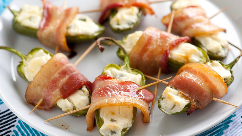 Order Jalapeno Poppers, Wrapped in Delicious Bacon food online from Popolo Catering store, San Luis Obispo on bringmethat.com