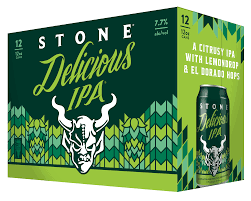 Order Stone IPA Delicious 12 Pack Cans food online from Village Wine & Spirits store, Ventura on bringmethat.com