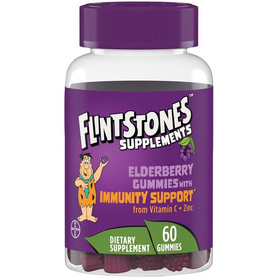 Order Flintstones Elderberry Gummies with Immunity Support (60 ct) food online from Rite Aid store, Palm Desert on bringmethat.com