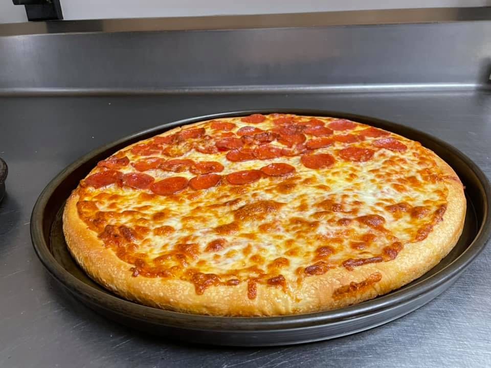 Order Cheese Pizza with One Topping - Small food online from Dmarie Pizza store, Plainville on bringmethat.com