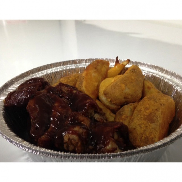 Order BBQ Pork Ribs and Potato Wedges food online from Pizza LA store, Los Angeles on bringmethat.com