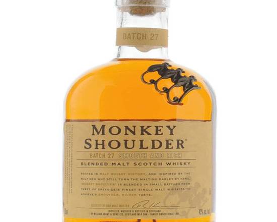 Order MONKE Y SHOULDER SCOTCH WHISKY 750ML 43% food online from Pacific Liquor Market store, Bell Gardens on bringmethat.com
