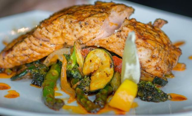 Order Grilled Atlantic Salmon food online from Duo Restaurant & Lounge store, Southfield on bringmethat.com