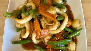 Order Spicy Seafood Pad Cha  food online from Asian thai 2 go store, Dallas on bringmethat.com
