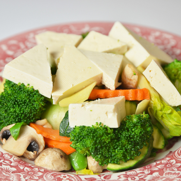 Order Steamed Mixed Vegetables with Soft Tofu 蒸雜菜豆腐 food online from Win Garden store, San Francisco on bringmethat.com