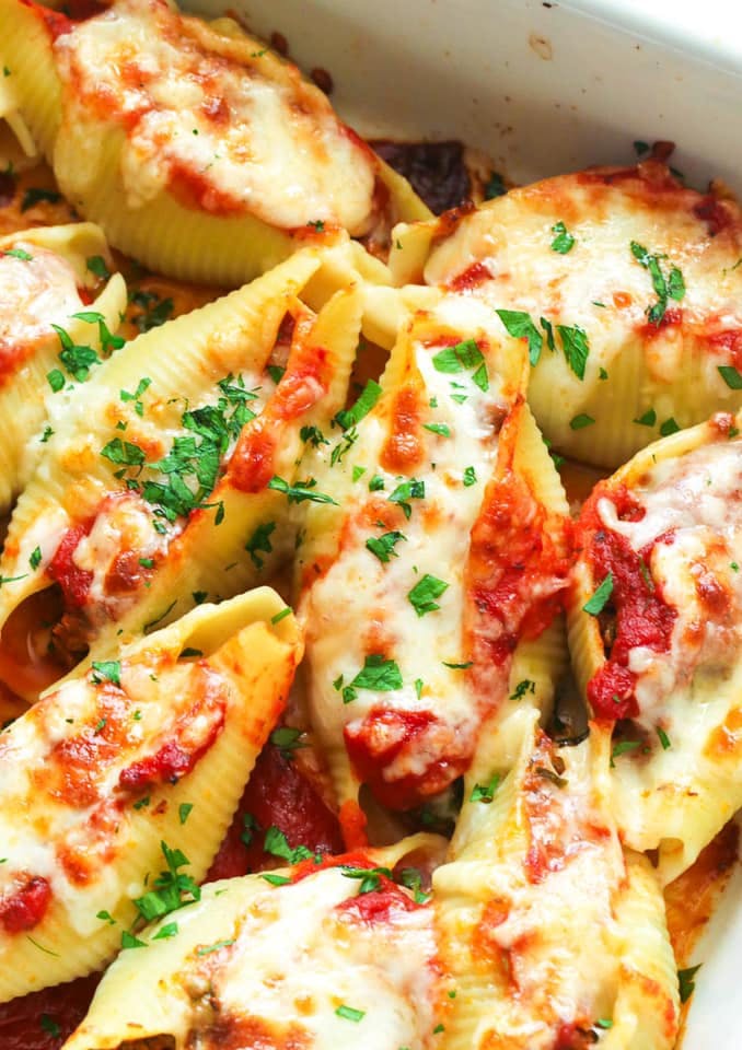 Order Stuffed Shells - Entree food online from Nicos Pizza store, New Britain on bringmethat.com