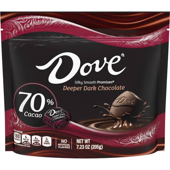 Order DOVE PROMISES Deeper Dark Chocolate 70% Cacao, 7.23 OZ food online from Cvs store, FARGO on bringmethat.com
