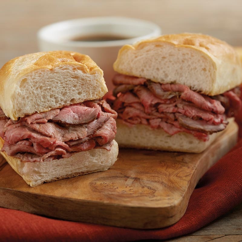 Order Classic Prime Rib Dip* food online from Bj Restaurant & Brewhouse store, North Canton on bringmethat.com