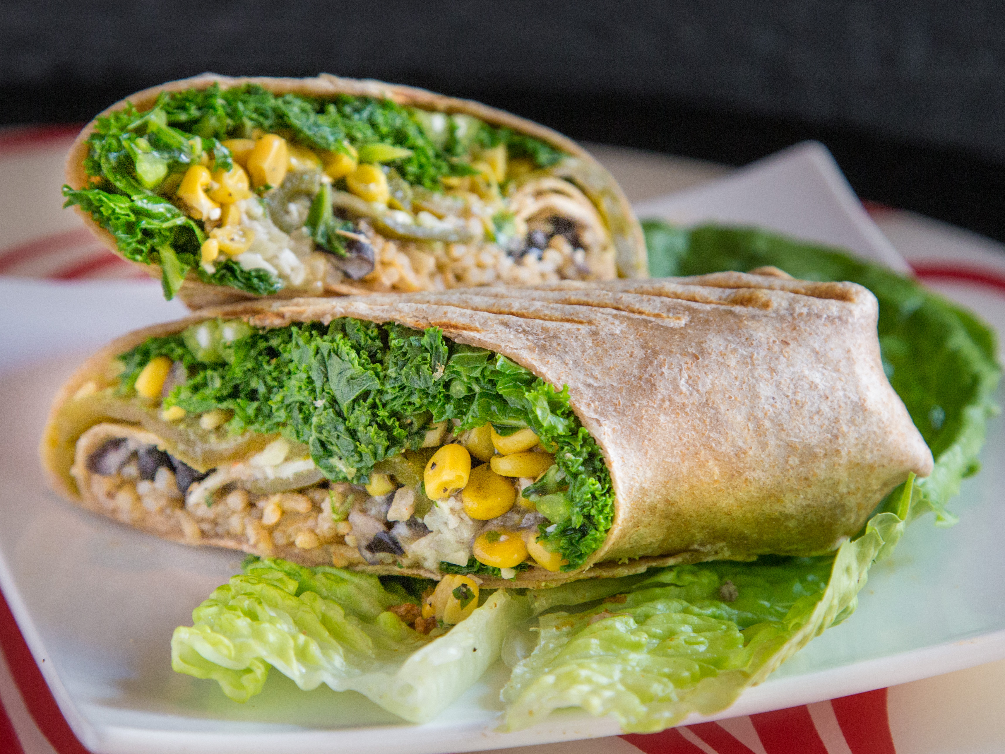 Order 12. Kale Burrito food online from Al horno lean mexican kitchen catering store, New York on bringmethat.com
