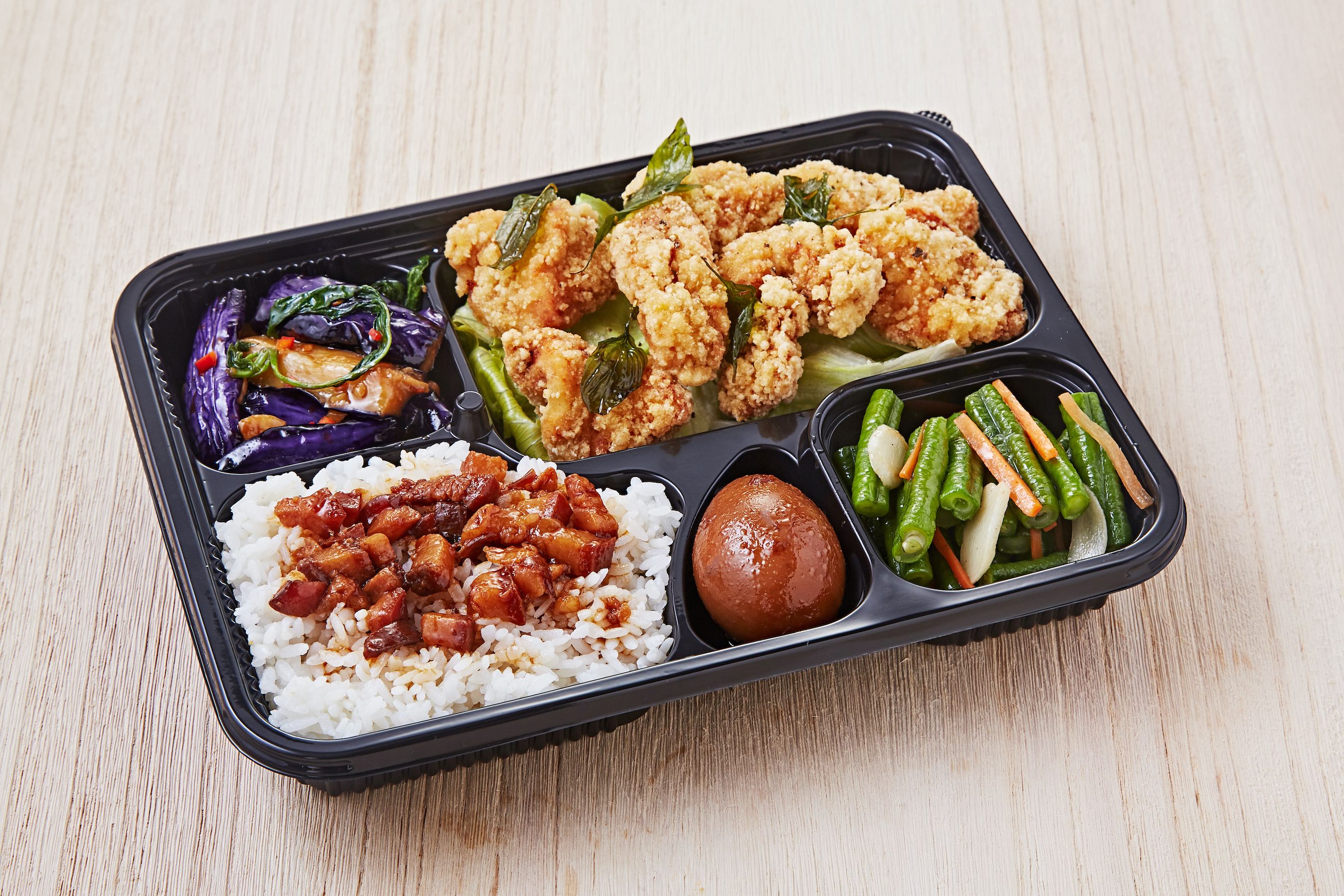 Order #R4 Popcorn Chicken Bento food online from O2 Valley store, Cupertino on bringmethat.com