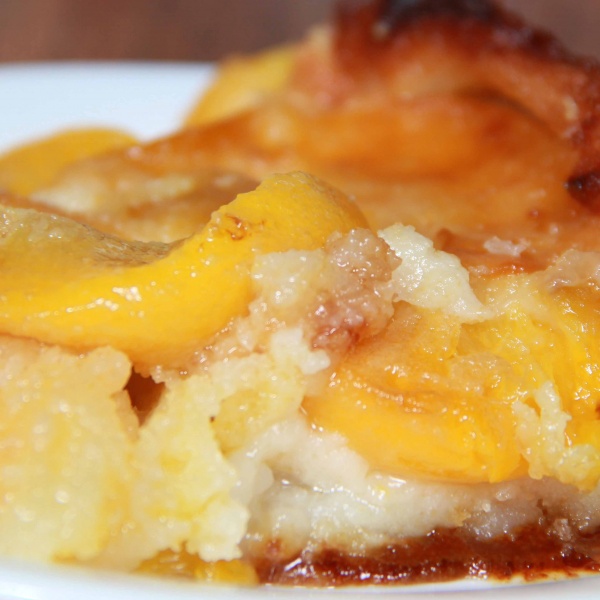 Order Homemade Peach Cobbler food online from Stubby's BBQ store, Hot Springs on bringmethat.com