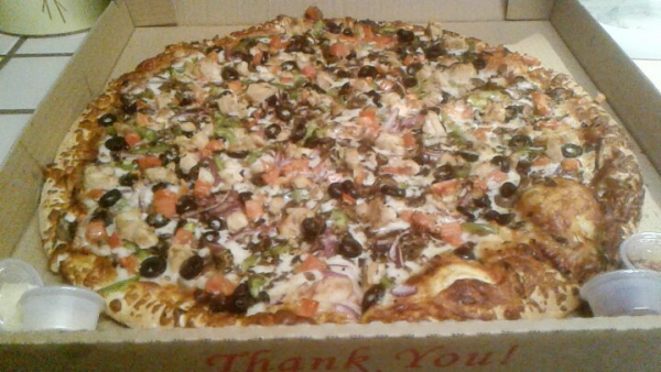 Order Vegetarian Pizza food online from New York Pizza & Pasta store, San Leandro on bringmethat.com