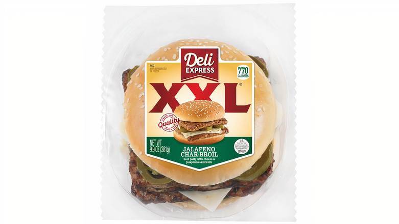 Order Deli Express XXL Jalapeno Char-Broil Sandwich food online from Mac On 4th store, Alton on bringmethat.com