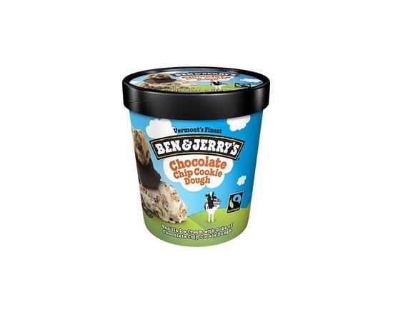 Order Ben and Jerry's Chocolate Chip Cookie Dough Pint food online from Chevron store, Chula Vista on bringmethat.com