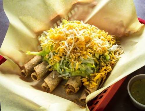 Order 6 Rolled Tacos with Guacamole food online from Bigote store, Lake Elsinore on bringmethat.com