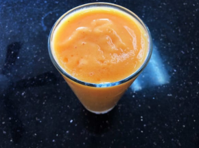 Order 9. Pineapple, Papaya and Mango Smoothie food online from Healthy Garden & Gourmet Pizza store, Moorestown on bringmethat.com