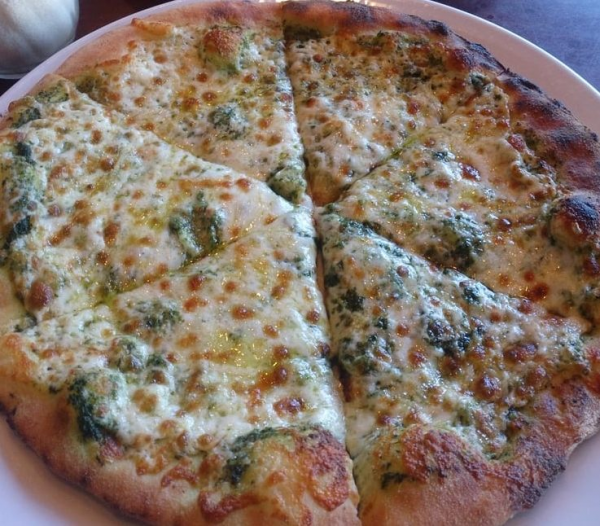 Order 4. Pesto Pizza food online from Pronto Pizza store, Redwood City on bringmethat.com