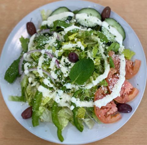 Order 22. Greek Salad food online from Mint & Olives store, Seattle on bringmethat.com
