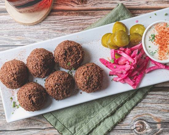 Order Falafel Plate food online from Cafe Petra Express store, Baton Rouge on bringmethat.com