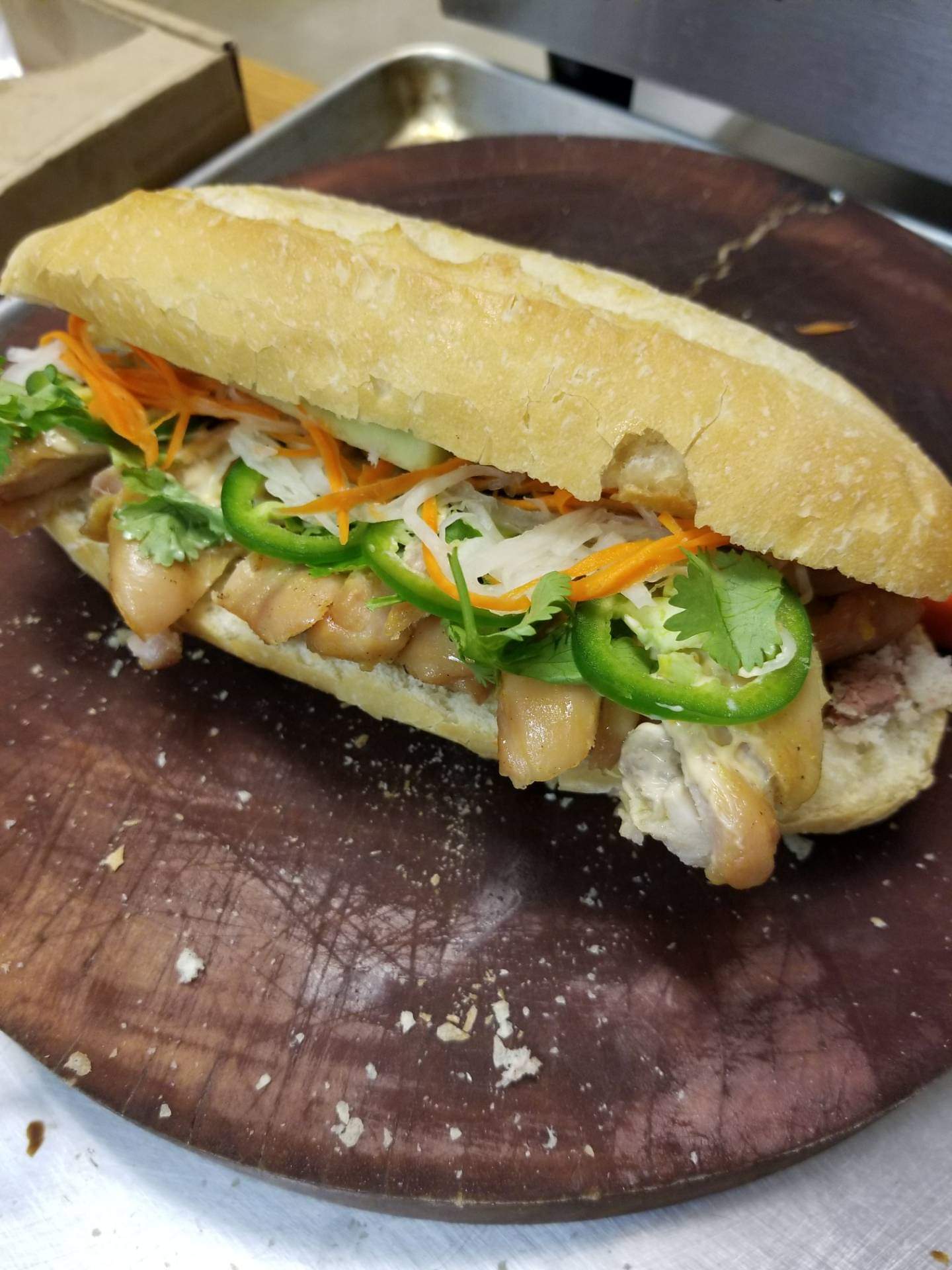 Order Banh Mi Sandwich Chicken food online from Appleton Asian Market store, Appleton on bringmethat.com