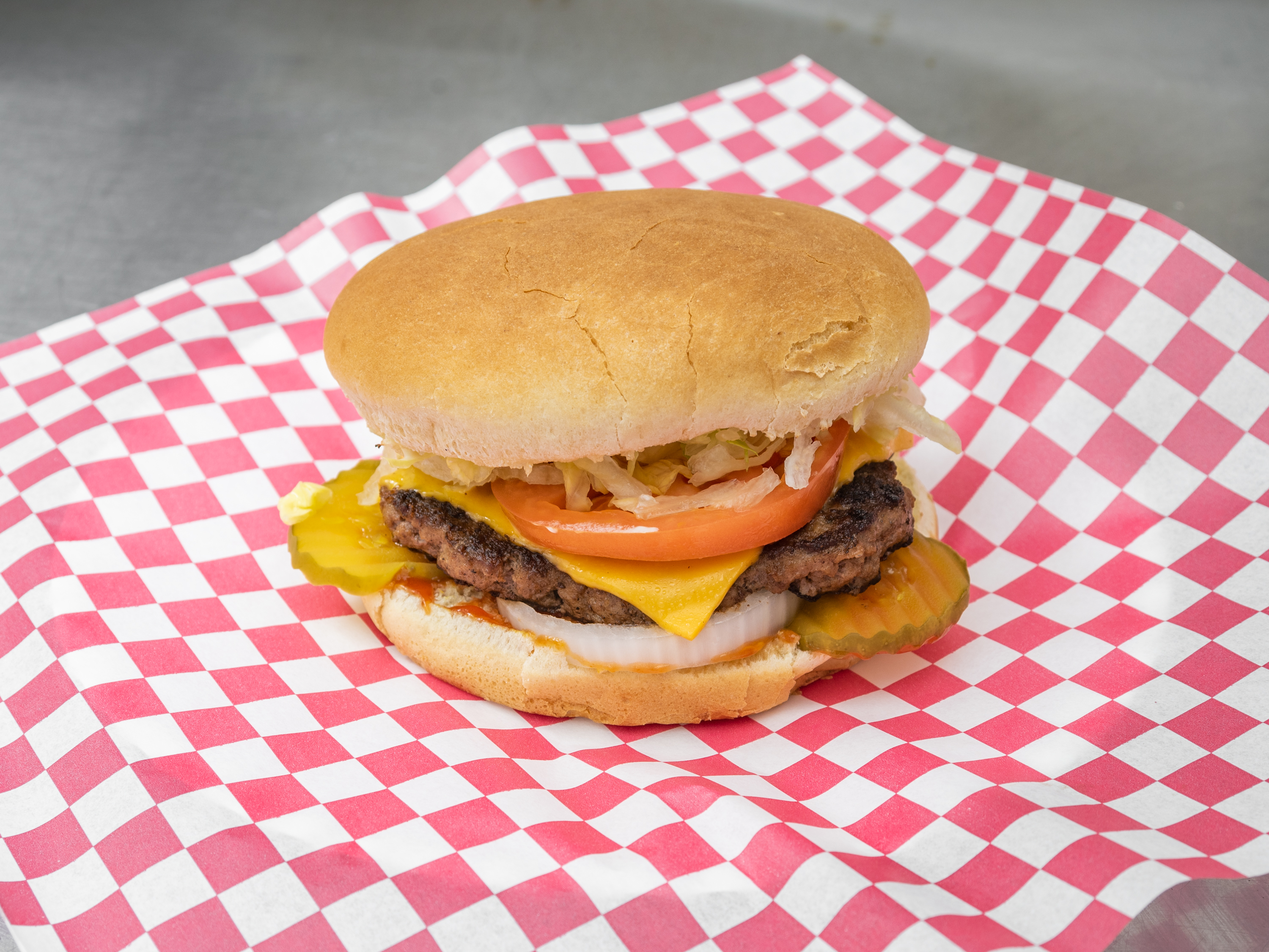 Order Grand Cheeseburger food online from Flames Grill- 1258 Eastdale Cir store, Montgomery on bringmethat.com