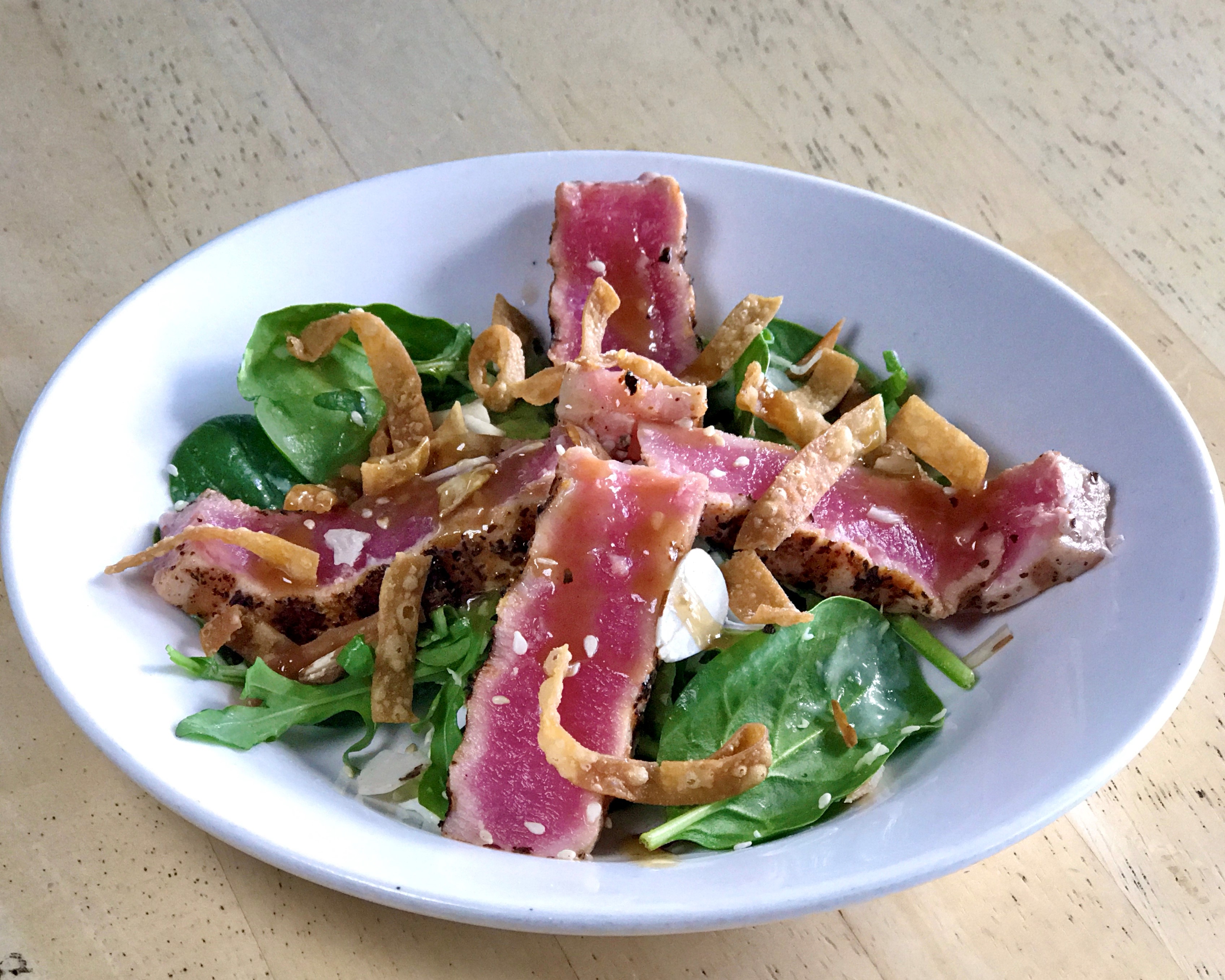 Order Seared Ahi Tuna Salad food online from Bluesalt Fish Grill store, Redondo Beach on bringmethat.com