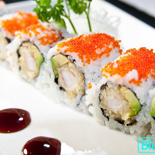 Order 17. Shrimp Tempura Maki food online from Blue Fuji Organic Restaurant store, Medford on bringmethat.com