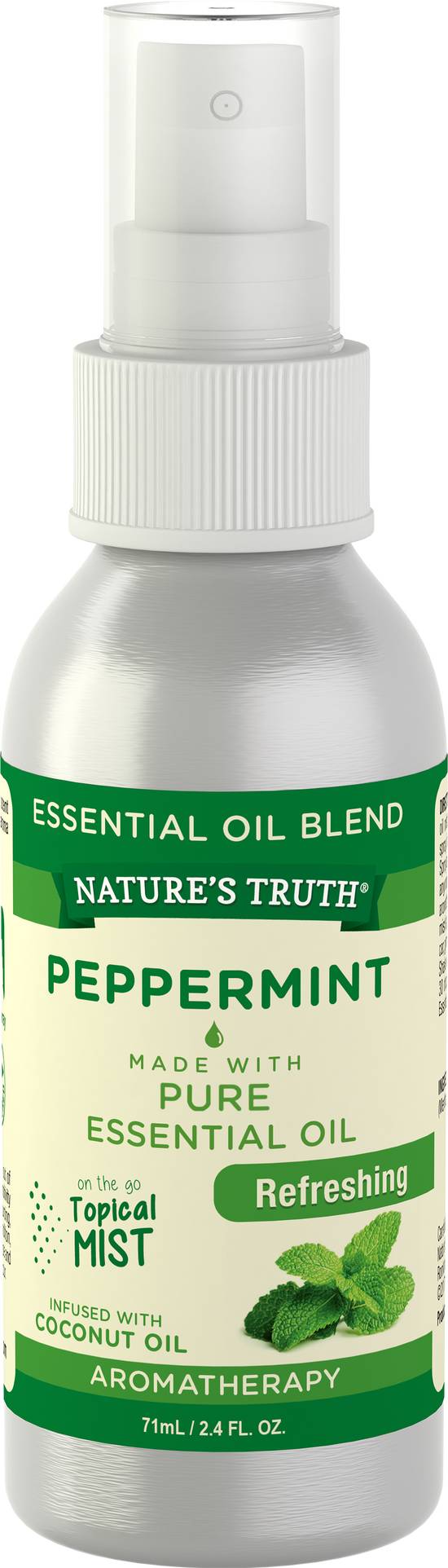 Order Nature's Truth 100% Pure Peppermint Essential Oil Spray (2.4 oz) food online from Rite Aid store, Palm Desert on bringmethat.com