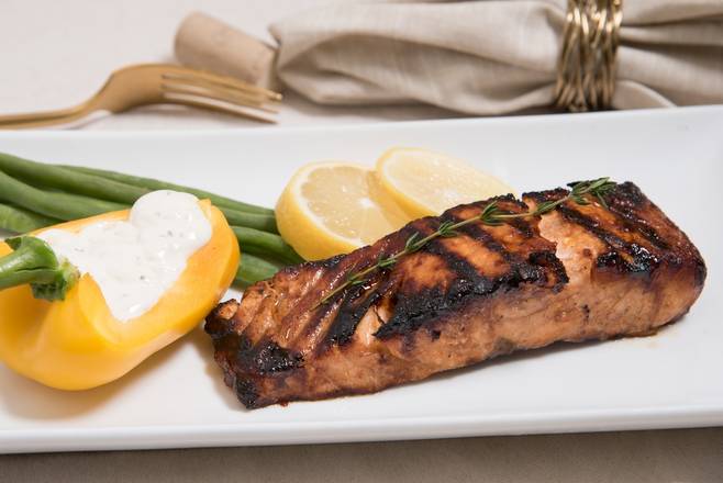 Order Grilled Salmon food online from Coconut Breeze Cuisine store, Lansdowne on bringmethat.com