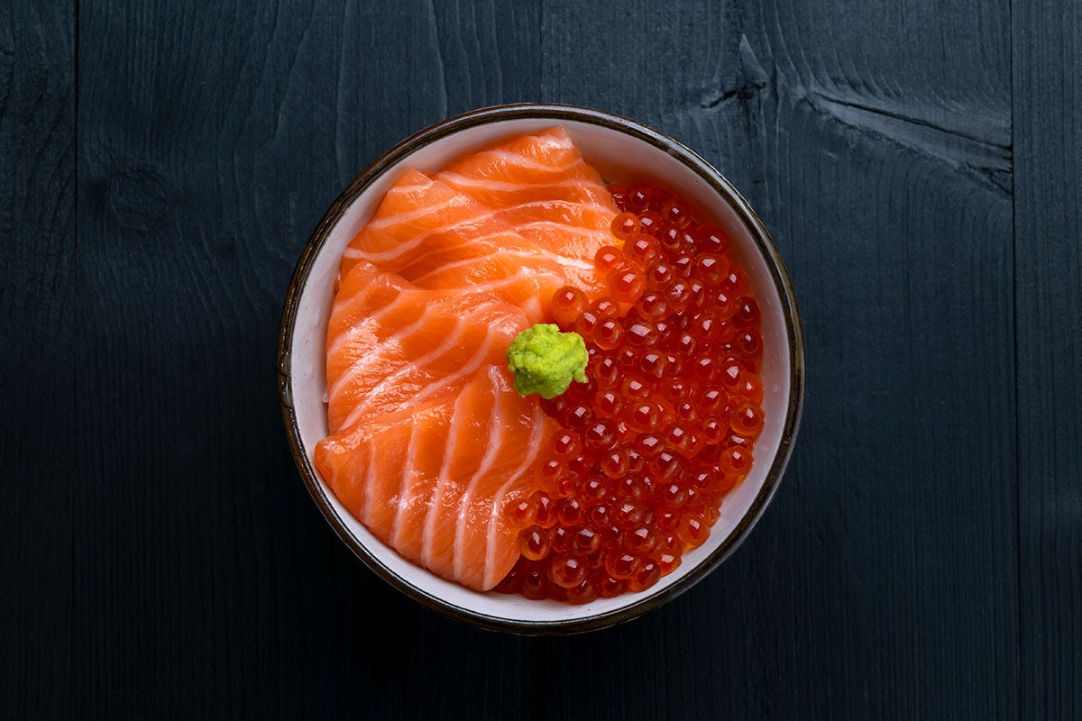 Order Salmon & Ikura Bowl food online from Robata Jinya store, Los Angeles on bringmethat.com