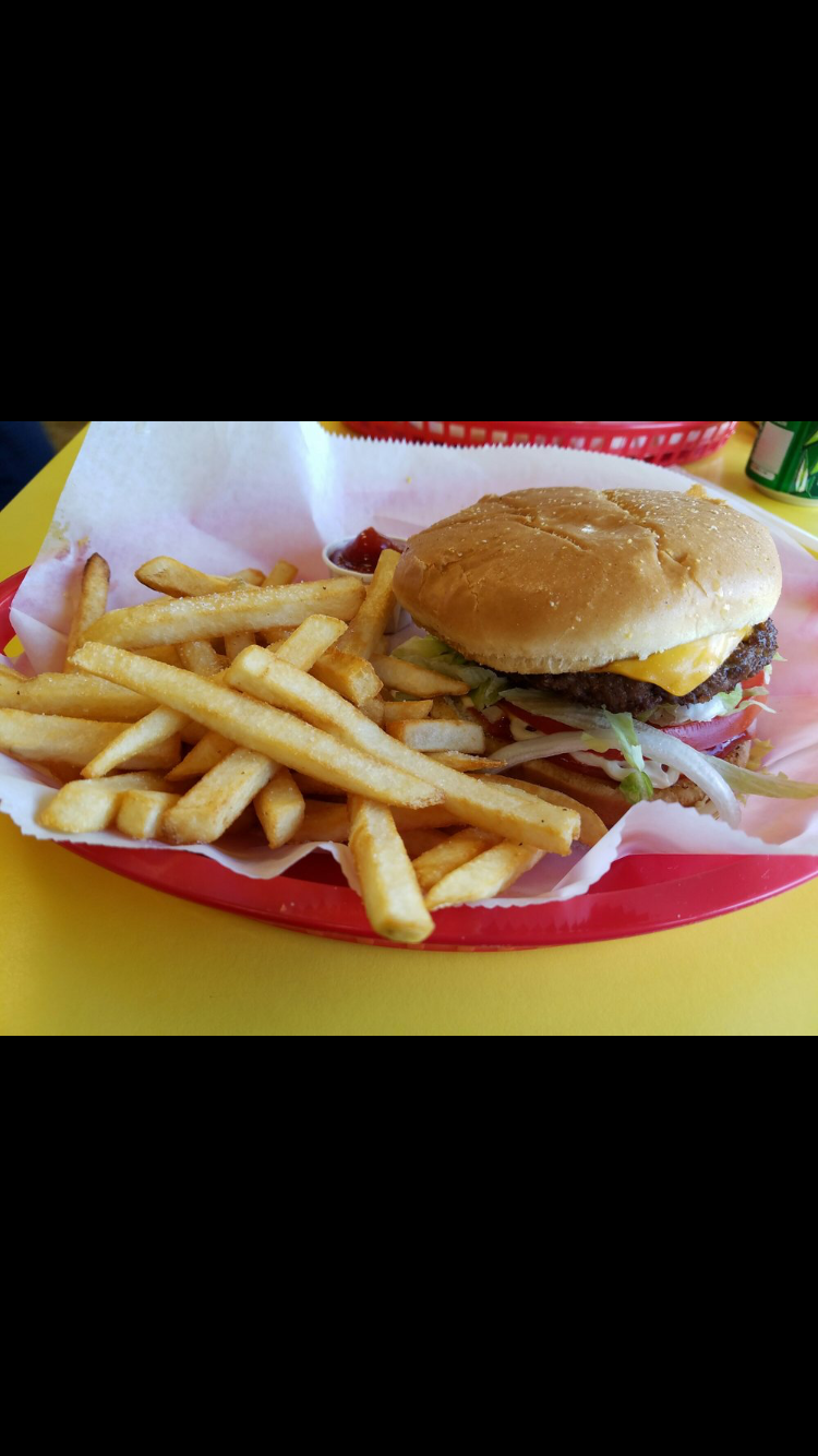 Order Cheeseburger and Fries Lunch food online from Prospero Pizza store, New Castle on bringmethat.com