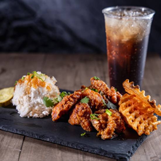 Order Combo 3(Nuggets+Fries+Drinks) food online from Hangry Joe's Hot Chicken store, Annapolis on bringmethat.com