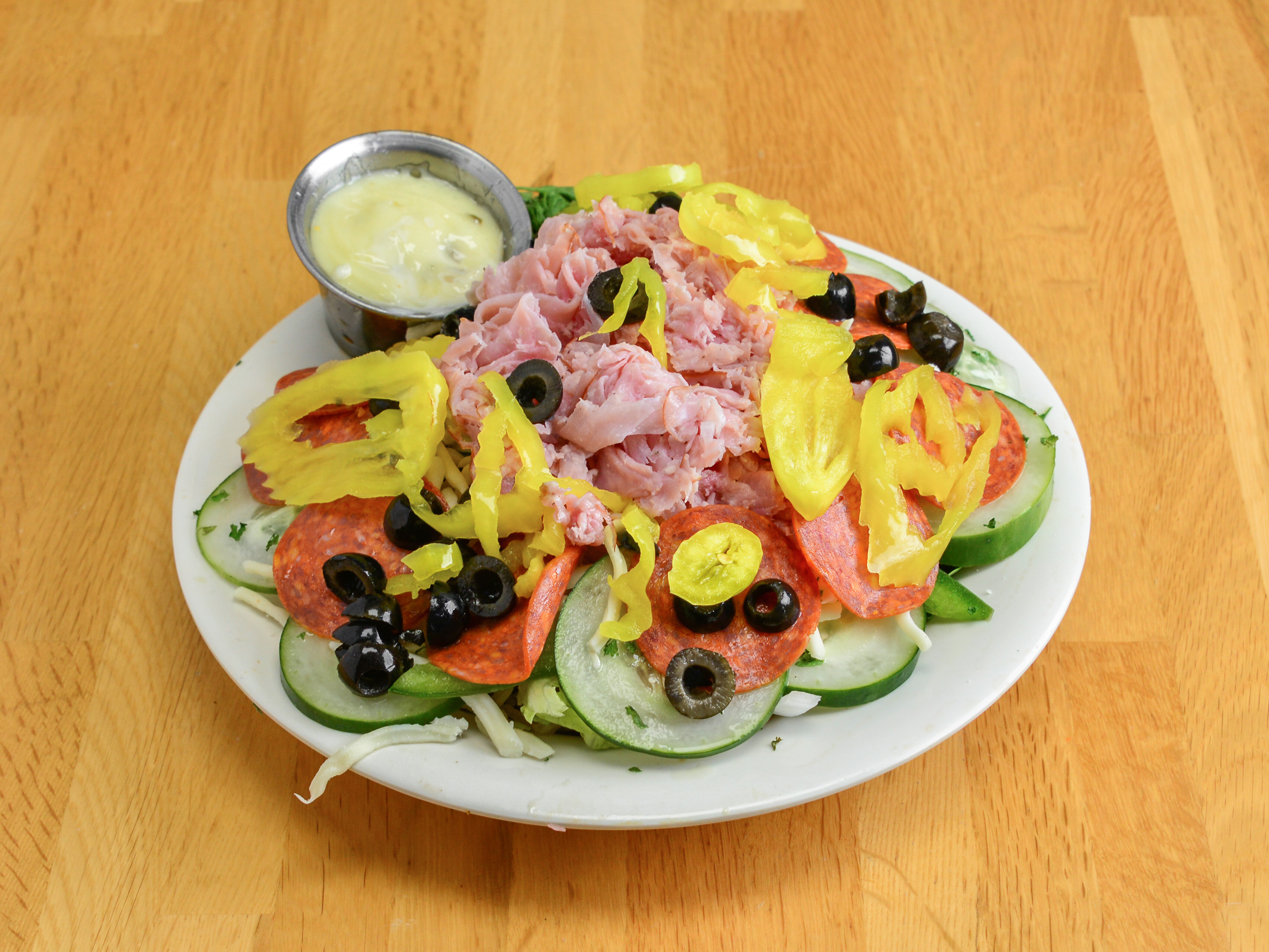 Order Antipasto Salad food online from Grumpy Gary Grill store, Huntington on bringmethat.com