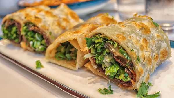 Order Beef Roll Pancake Special food online from 1919 Lanzhou Beef Noodle store, Arcadia on bringmethat.com