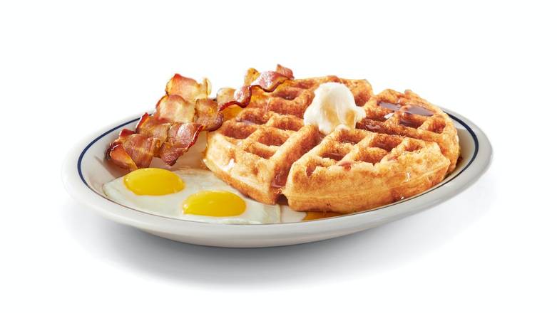 Order Gluten-Friendly Belgian Waffle Combo food online from Ihop store, Yucca Valley on bringmethat.com
